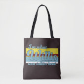 Retro Whatcha praten over Willis Tote Bag (Voorkant)