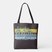 Retro Whatcha praten over Willis Tote Bag (Achterkant)