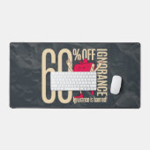 Retro Whimsical Bookish Ignorance Banned Gaming  Bureaumat (Keyboard & Muis)