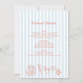 Retro Whimsical Camping Bachelorette-weekend Kaart (Achterkant)