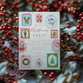 Retro Whimsical Christmas Kaart