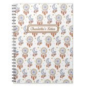 Retro Whimsical Mandala Boho Patroonnaam Notitieboek (Voorkant)