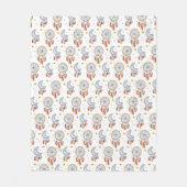 Retro Whimsical Mandala Boho Pattern Fleece Deken (Voorkant)