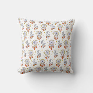 Retro Whimsical Mandala Boho Pattern Kussen