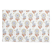 Retro Whimsical Mandala Boho Pattern Kussensloop (Achterkant-Links)