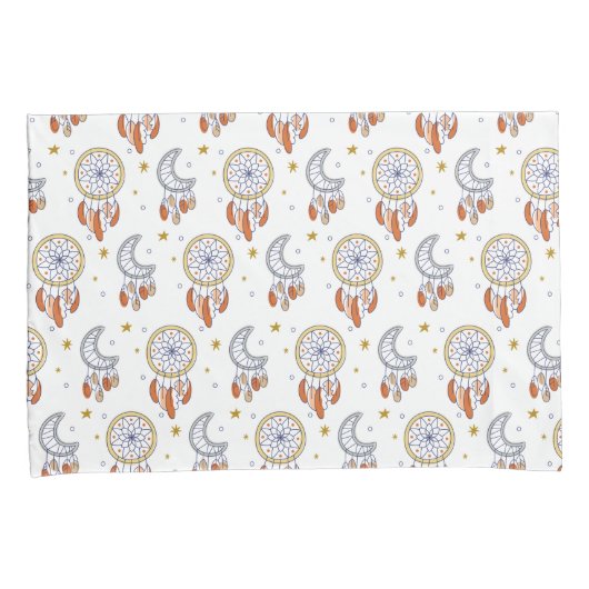 Retro Whimsical Mandala Boho Pattern Kussensloop (Voorkant-Rechts)