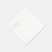 Retro Whimsical Martini Hand getekende aangepaste Servet (Hoek)