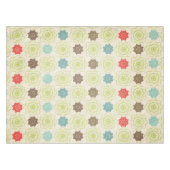 Retro Whimsical Snowflakes Tablecloth Tafelkleed (Voorkant (Horizontaal))