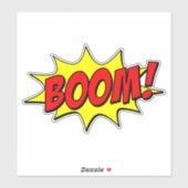 Retro Whimsy: Boem!  Comic Pop Kunst Sticker (Vel)