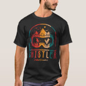 Retro Whistler British Columbia Ski T-shirt (Voorkant)