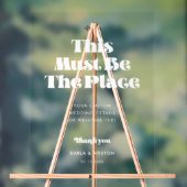 Retro White Dit moet de plaats bruiloft Duidelijk  Acryl Bord (Neutraal)