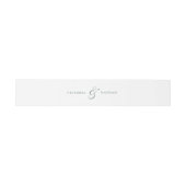Retro White en Sage Green Wedding Uitnodigingen Wikkel (Vlak)