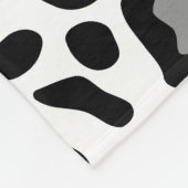 Retro White leopard Pattern Fleece Blanket Gift Deken (Hoek)