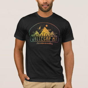 Retro Whitecap Mountain Ski avontuur wacht T-shirt