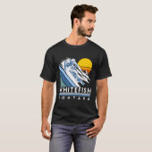 Retro Whitefish Montana Ski T-shirt (Voorkant volledig)
