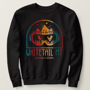 Retro Whitetail Mountain Ski Avontuur Trui