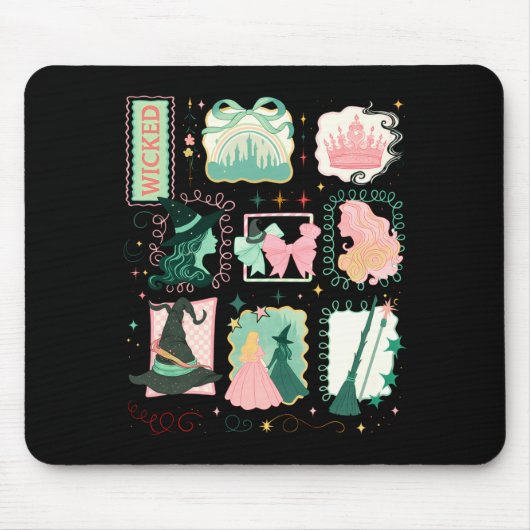 Retro Wicked Stamps Christmas Vibes Clothing Long Muismat (Voorkant)