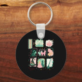 Retro Wicked Stamps Christmas Vibes Clothing Long Sleutelhanger (Voorkant)