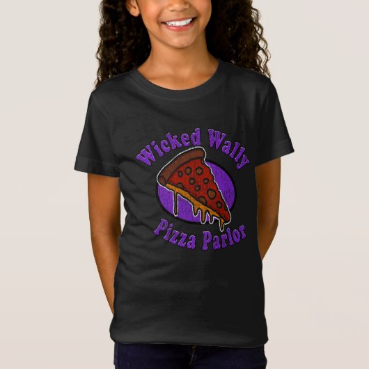 Retro Wicked Wally's Pizzatent T-shirt (Voorkant)