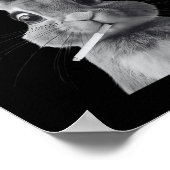 Retro Wie de F_ck is Alice Funny Rabbit Poster (Hoek)