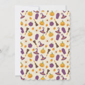 Retro Wied Affair Halloween Party Kaart (Achterkant)