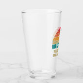 Retro Wielrennen Zonsondergang Custom Triatlon Glas (Rechts)