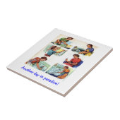 Retro Wife - een andere dag in het Paradijs, Tegeltje (Zijkant)