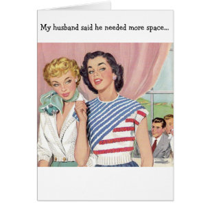 Retro Wife - Vergrendelde man buiten,