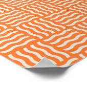 Retro Wiggle Noodle Pattern Poster – Levendig Abst (Hoek)