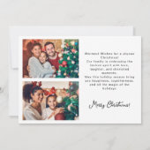 Retro wij geloven in de Kerstman Kerstmis familie Feestdagenkaart (Achterkant)