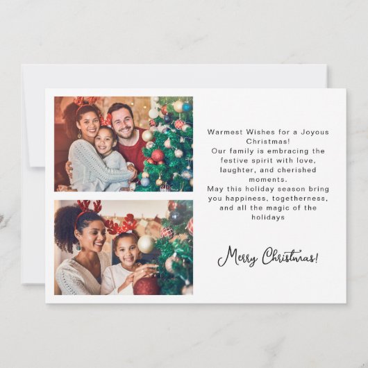 Retro wij geloven in de Kerstman Kerstmis familie Feestdagenkaart (Achterkant)