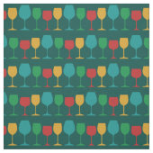 Retro wijnglas Schattigee Mod Stof (Swatch)