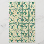 Retro  wijnstokpaardjes briefpapier (Voorkant)