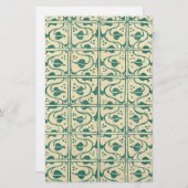 Retro wijnstokpaardjes briefpapier (Voorkant / Achterkant)