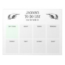 Retro Wijzende Handen Takenlijst