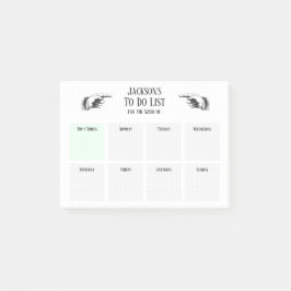 Retro Wijzende Handen Takenlijst Post-it® Notes