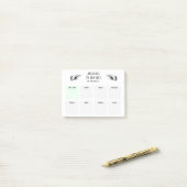 Retro Wijzende Handen Takenlijst Post-it® Notes (Op bureau)