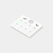 Retro Wijzende Handen Takenlijst Post-it® Notes (Schuin)