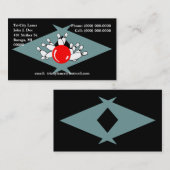 Retro wijzer van de Boemerang van de Stegen van de Visitekaartje (Voorkant / Achterkant)