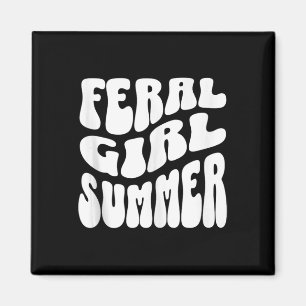 retro wild meisje zomer groovy mam tante vrouwen t magneet