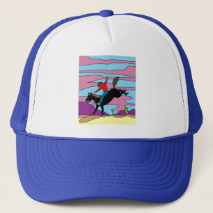 Retro Wild West Cowboys Rodeo Trucker Pet
