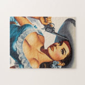 Retro Wild West Pin-up Legpuzzel (Horizontaal)