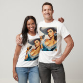 Retro Wild West Pin-up T-shirt (Unisex)