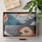 Retro Wild West Pin-up Tissuepapier (Geschenk)