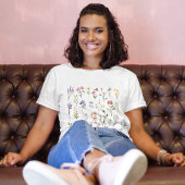 Retro Wildbloemen Bloemen T-shirt