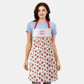 Retro wilde aardbeien Schattigee grillige aardbei Schort (Gedragen)