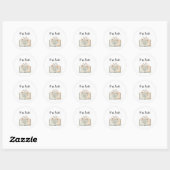 Retro wilde bloem leraar bibliotheek ronde sticker (Vel)