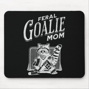 Retro Wilde Doelman Hockey Moeder Wasbeer IJshocke Muismat