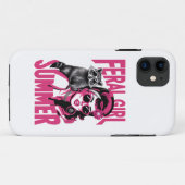 Retro Wilde Meisje Zomer Opossum Grappige Wasbeer Case-Mate iPhone Case (Achterkant (horizontaal))