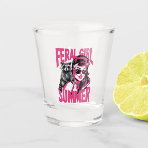 Retro Wilde Meisje Zomer Opossum Grappige Wasbeer  Shot Glas